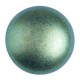 Les perles par Puca® Cabochon 25mm Metallic mat green turquoise 23980/94104